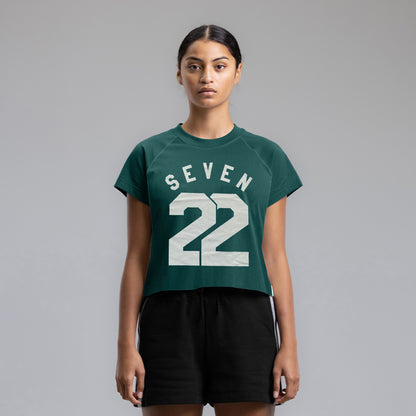 Seven22 Raglan Cropped Tee Women's MOSS