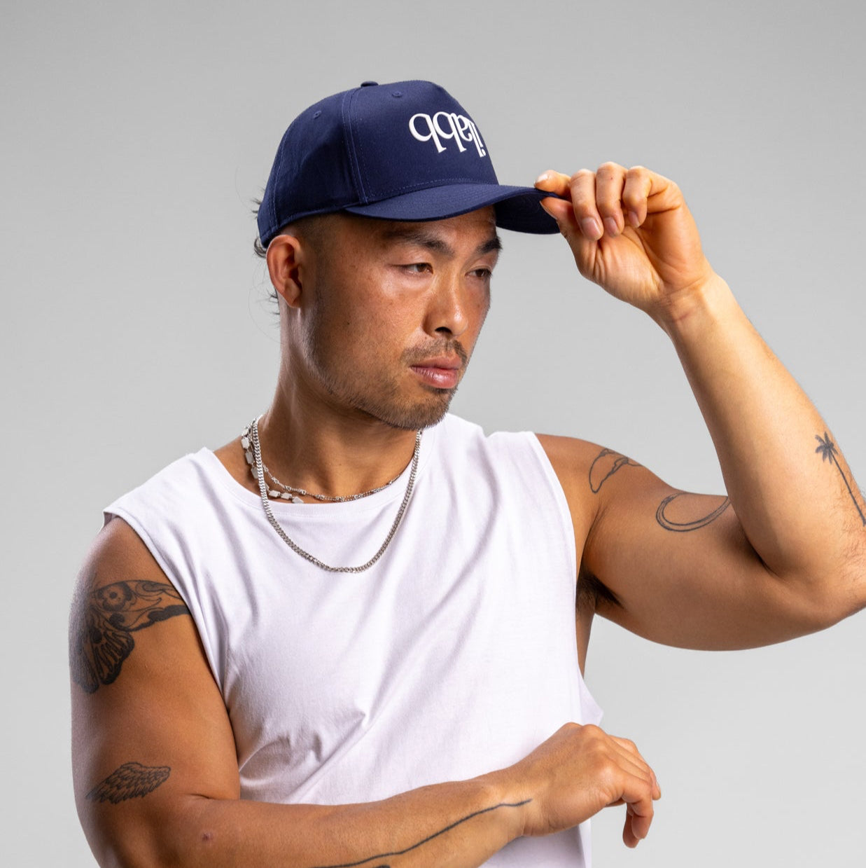 Capsize A-Frame Snapback Cap NAVY/WHITE