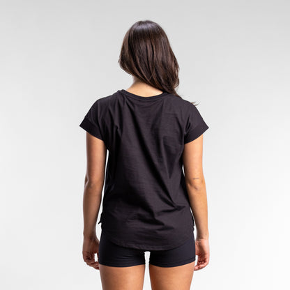 Script Box Tee Women's BLACK