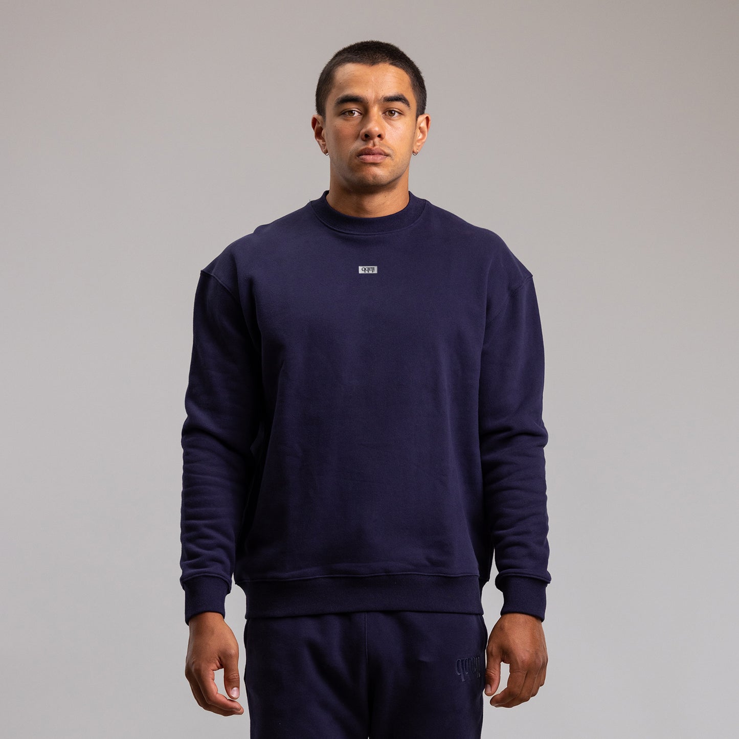 Capsize Box Block Crew Unisex NAVY