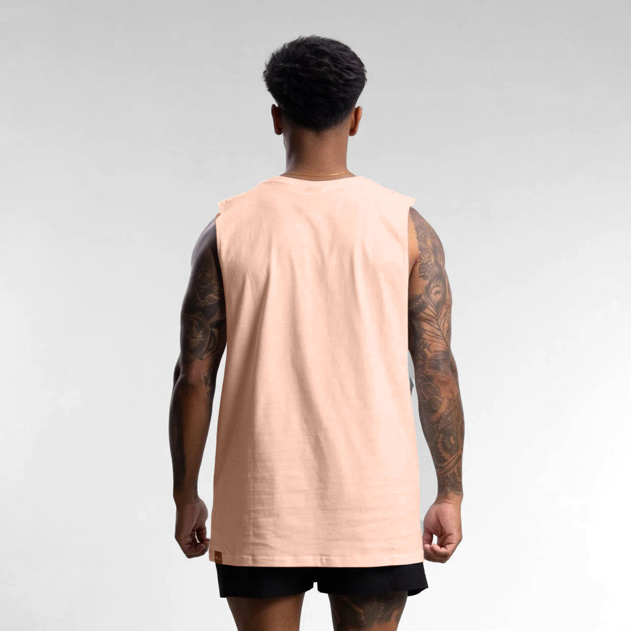 Checkered Block Tank Unisex Clay