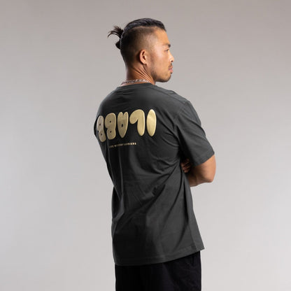 Puff Block Tee Unisex BLACK