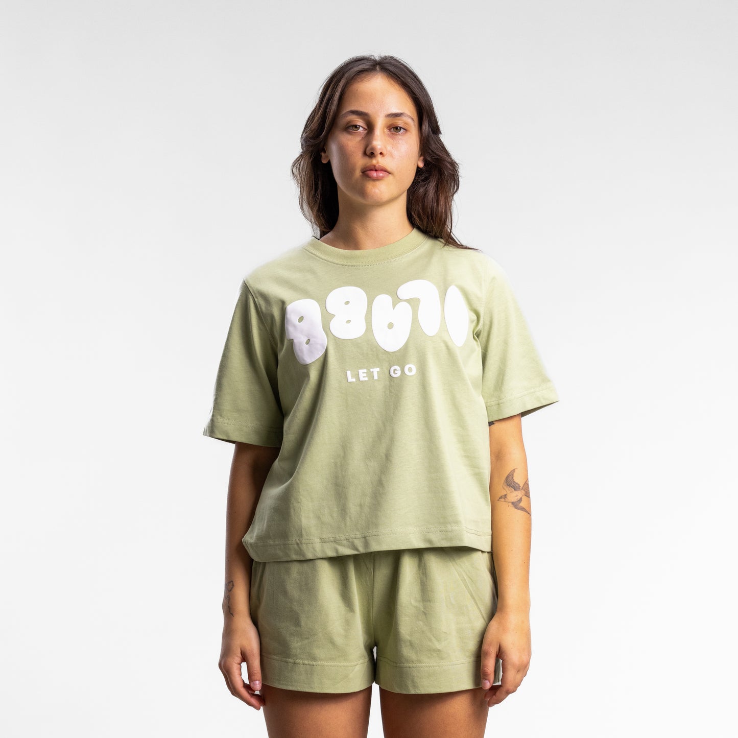 Puff It Relaxed Tee Women's Sage