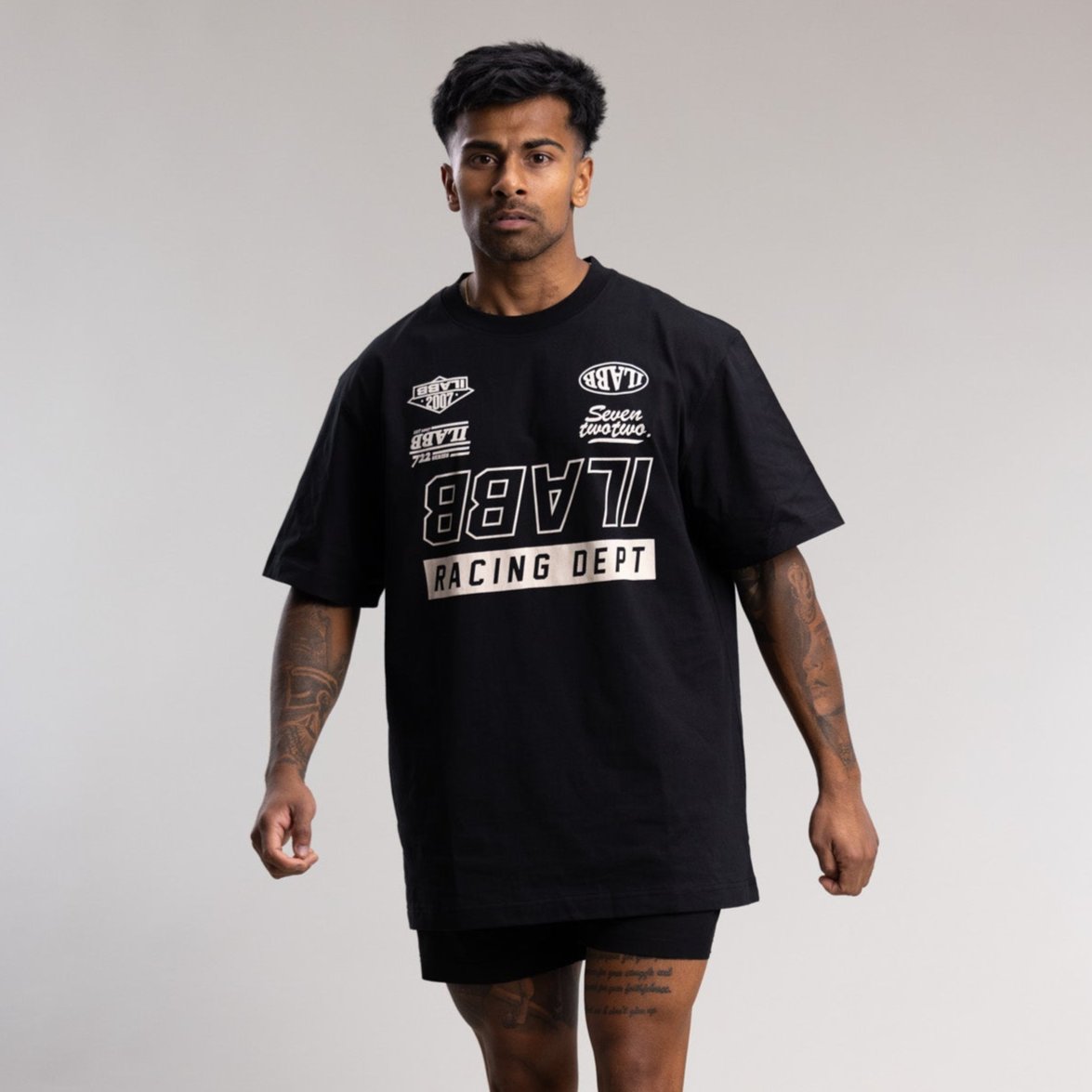 Race 3.0 Block Tee Unisex BLACK