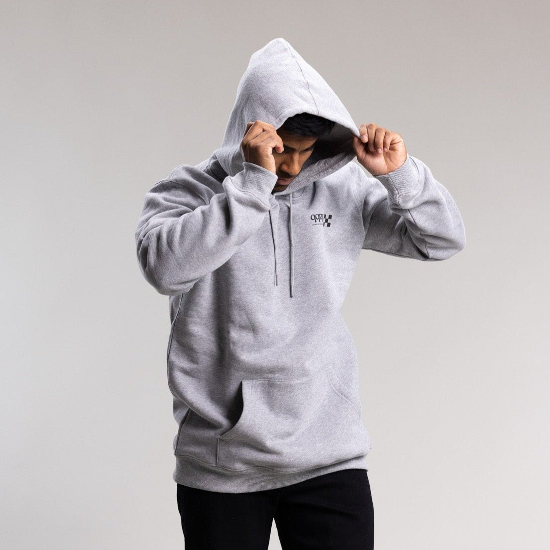 Checkered Box Classic Hood Men's GREY MARLE