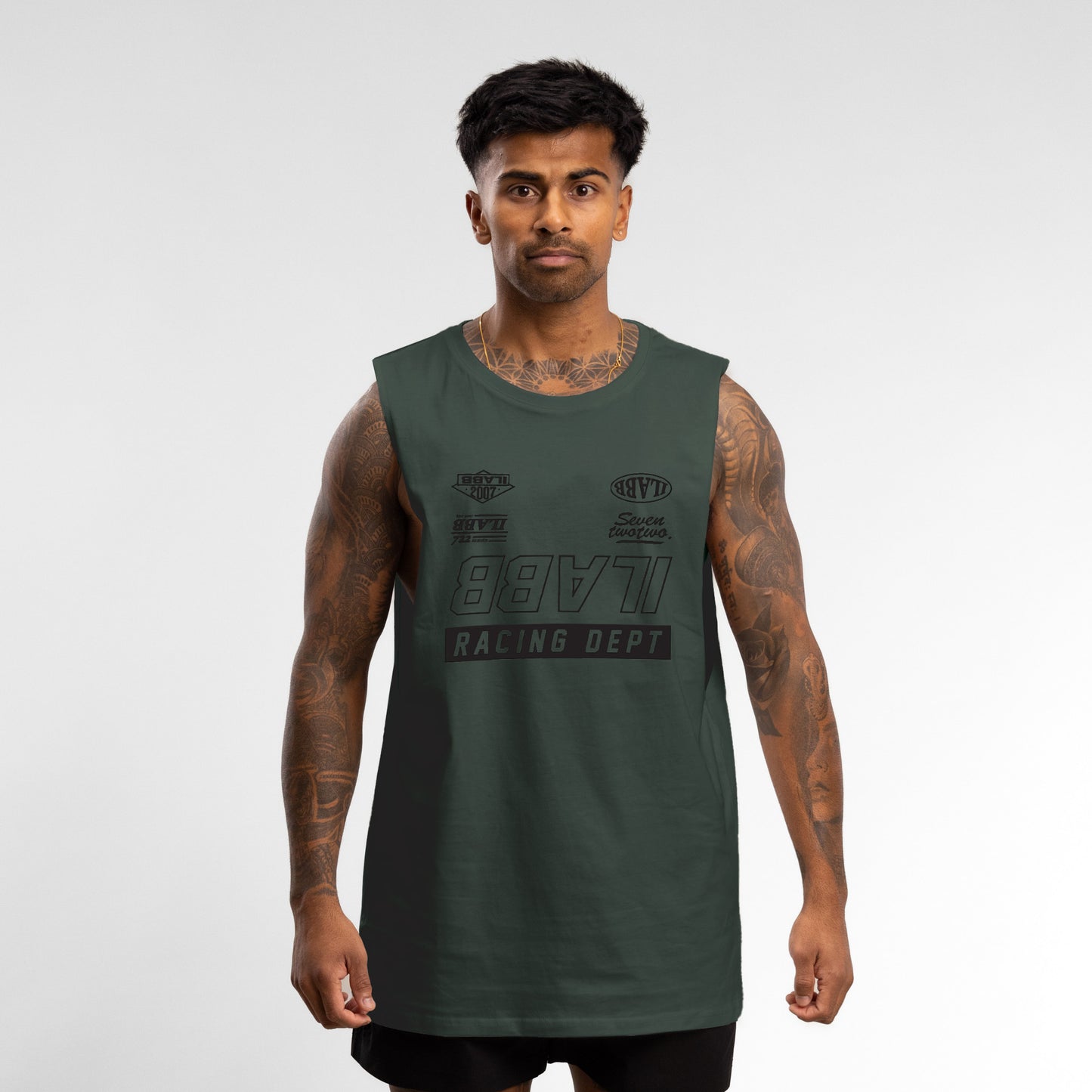 Race 3.0 Muscle Tank Men's MILITARY