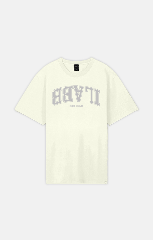 Varsity Block Tee Unisex CREAM