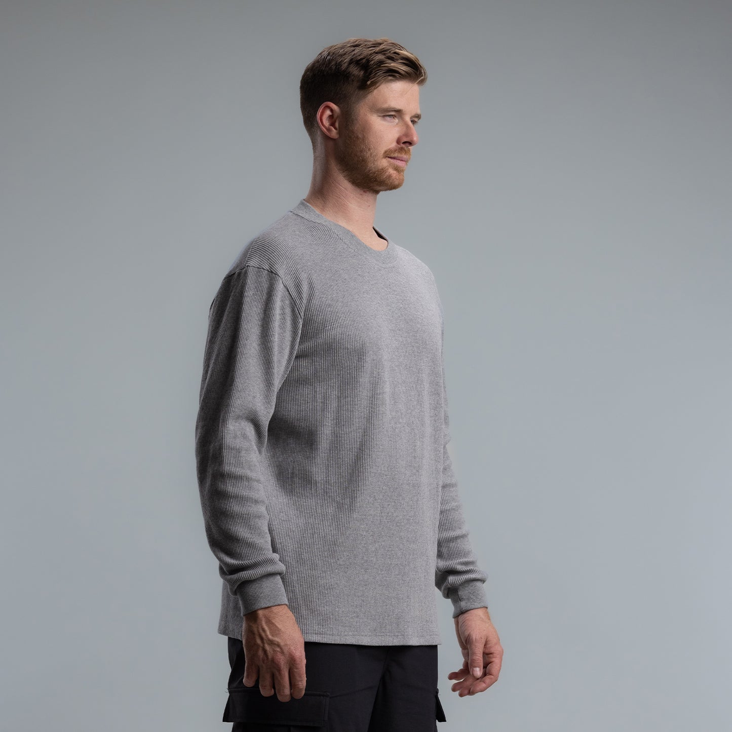 Italic Waffle Long Sleeve Tee Men's