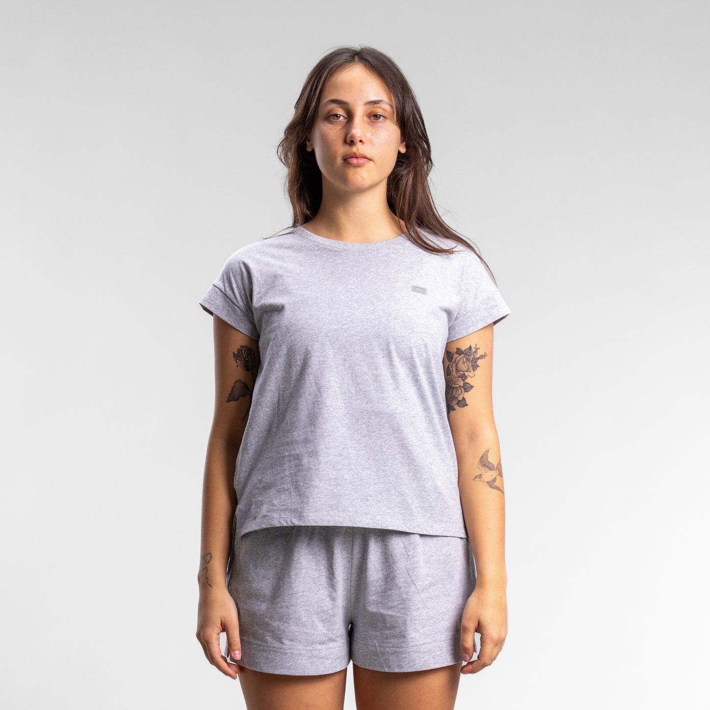 Capsize Box Tee Women's Grey Marle