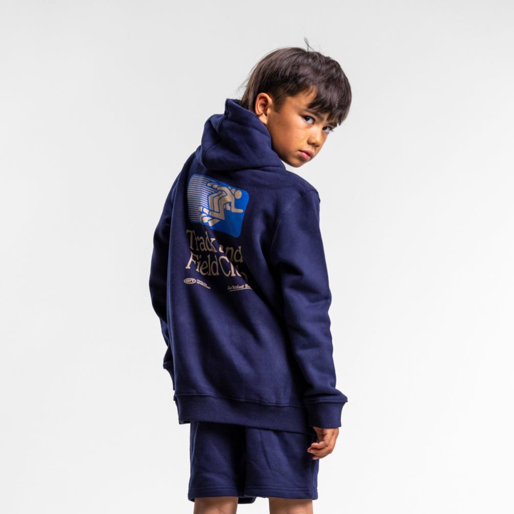 Track and Field Classic Hood Kid's NAVY