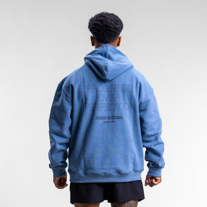 Progress Block Hood Unisex ELEMENTAL BLUE