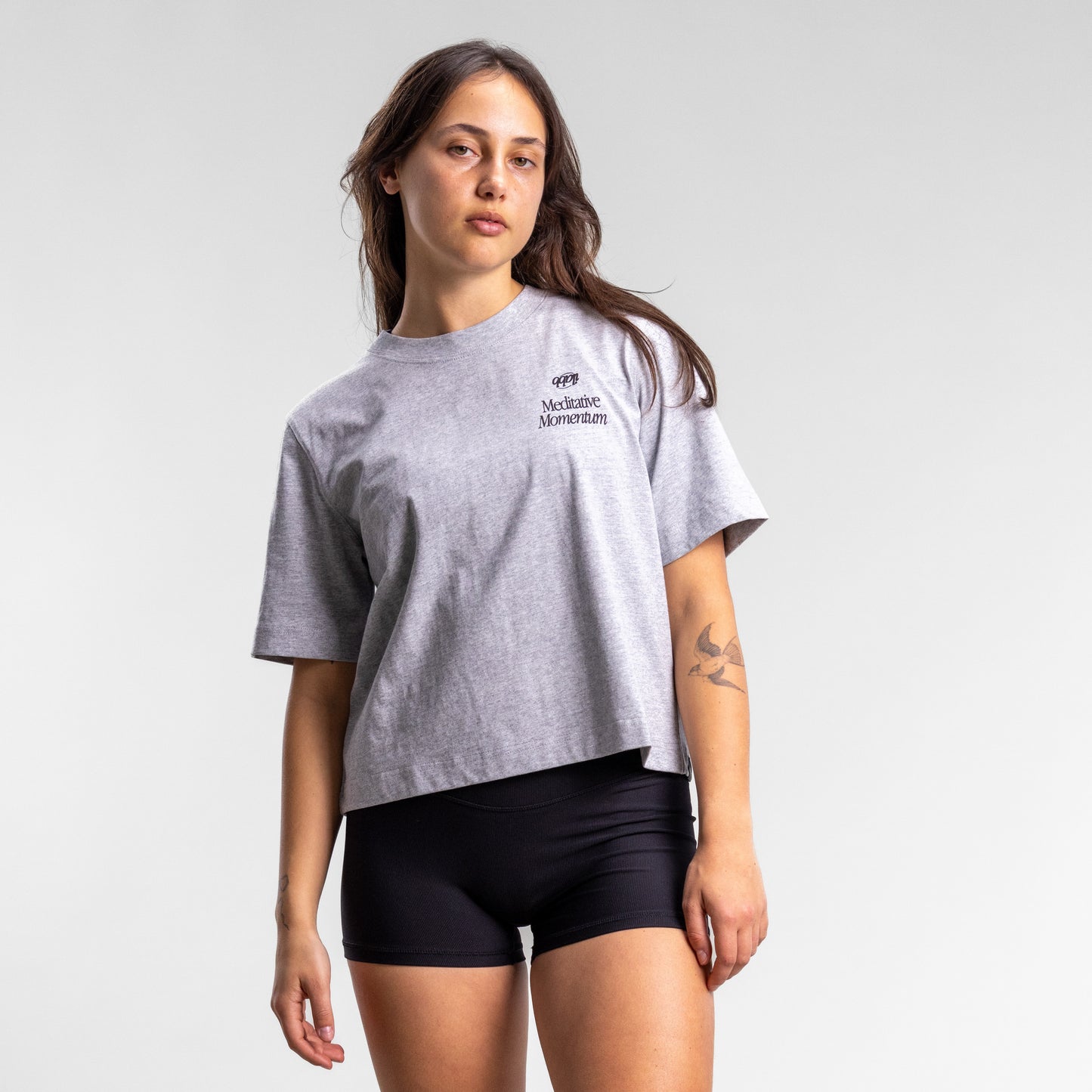 Momentum Relaxed Tee Women's GREY MARLE