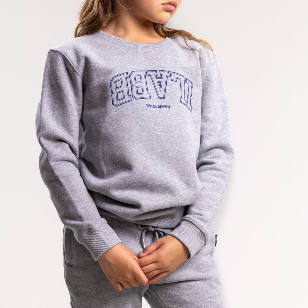 Varsity Classic Crew Kid's GREY MARLE