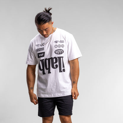 Race 2.0 Block Tee Unisex WHITE