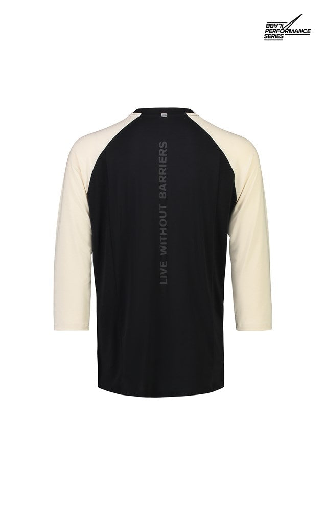 Men's Lomond 3/4 Sleeve Tee - Black/Moonbeam - ilabb